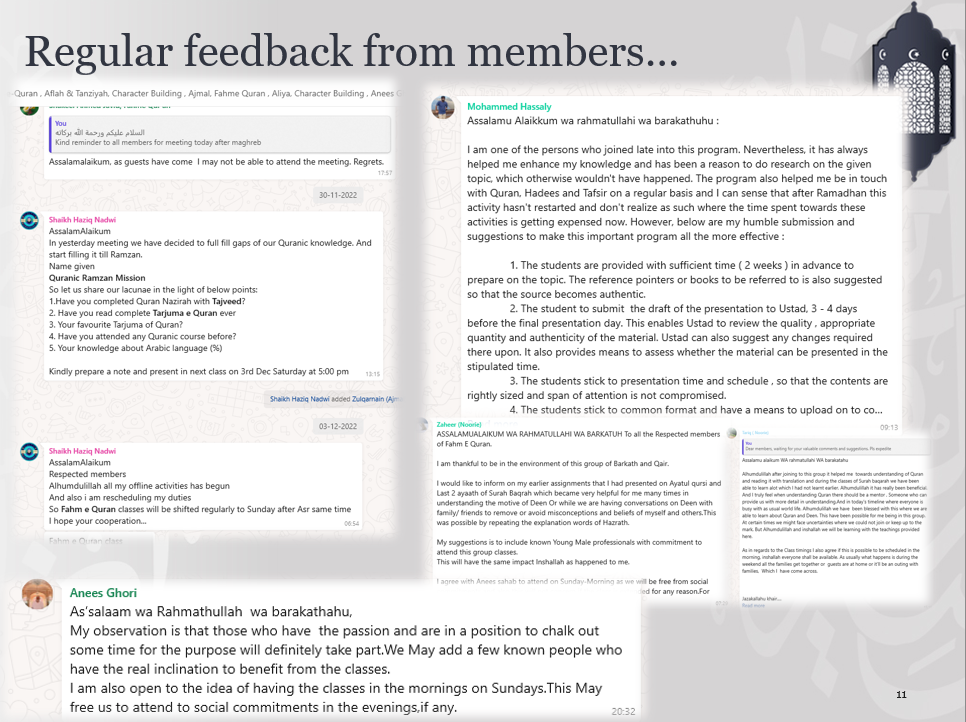 Feedback Session